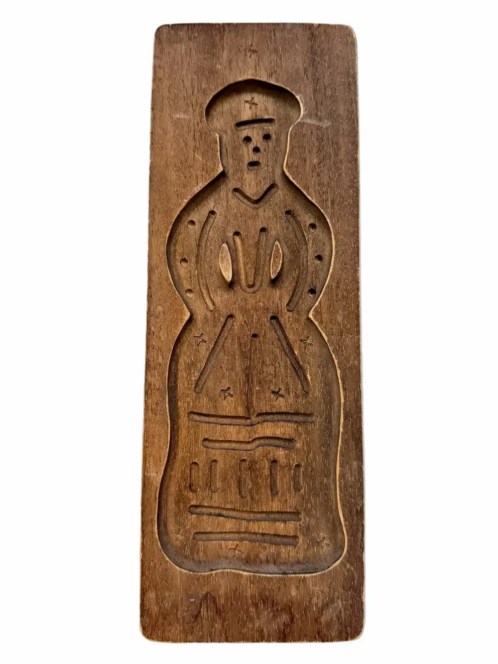 Vintage 1950’s German Dutch Speculaas Springerle Gingerbread Mold Hand Carved